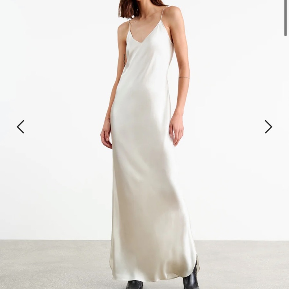 nili lotan cami slip dress ivory nwt